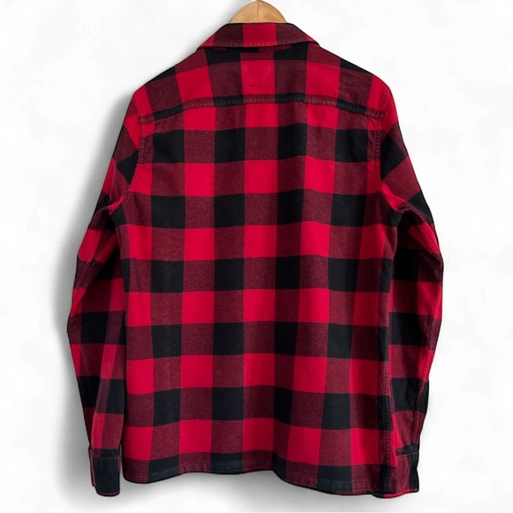 Hollister BoxyTHICK FLANNEL Red and Black Checkered Shirt - Picture 2 of 2